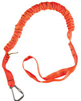 Anchored Heavy Tool Tether - Fixed Web Loop - 1" Super Coil