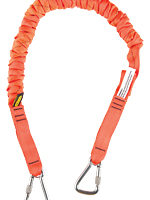 Anchored Heavy Tool Tether - Stainless Steel Carabiners - 1" Super Coil
