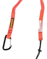 Personal Attachment Heavy Tool Tether - Fixed Lanyard - 3/4" Super Coil
