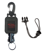 Small Flashlight Retractor - Heavy Duty Snap Clip Mount